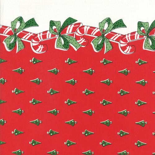 16" Toweling Candy Canes Red - Quilt Fabric