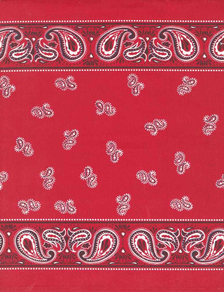 16" Classic Retro - Red Bandana - Quilt Fabric