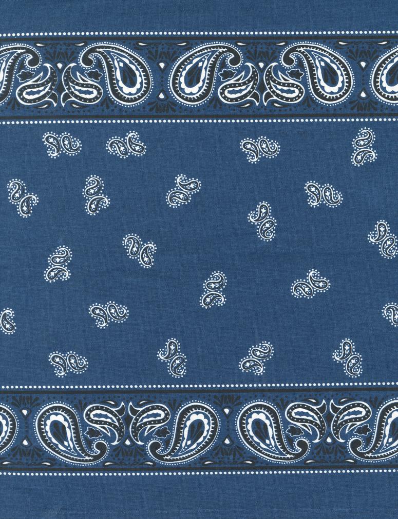 16" Classic Retro - Navy Bandana - Quilt Fabric