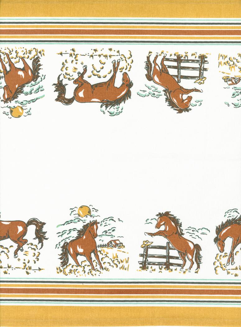 16" Classic Retro - Giddy Up Cowboy - Quilt Fabric