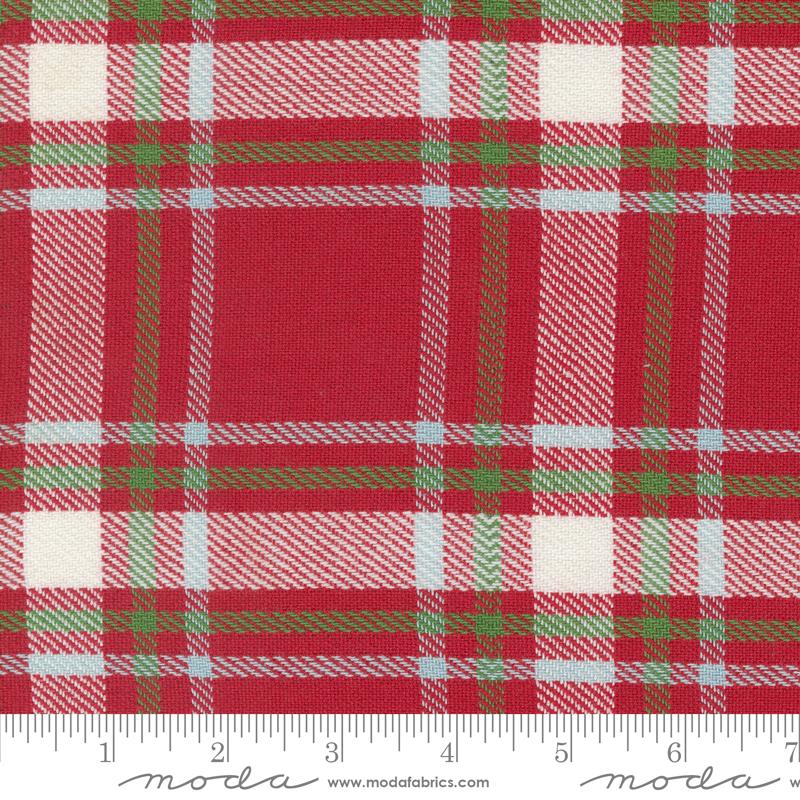16" Classic Retro Holiday Red - Quilt Fabric