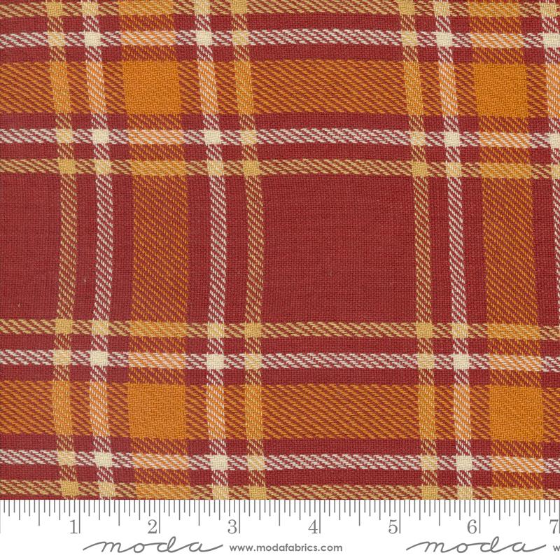 16" Classic Retro Holiday Rust - Quilt Fabric