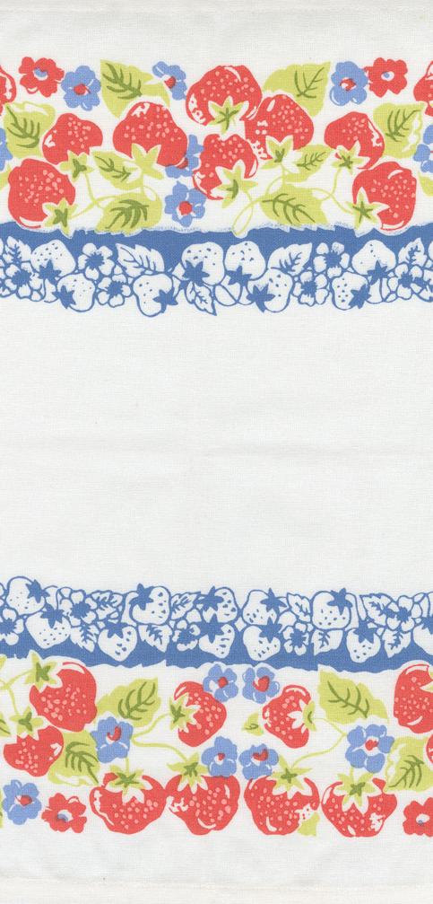 16" Rosie Toweling Strawberries Multi - Quilt Fabric