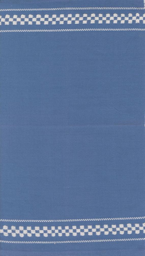 16" Rosie Toweling Woven Check Blue - Quilt Fabric