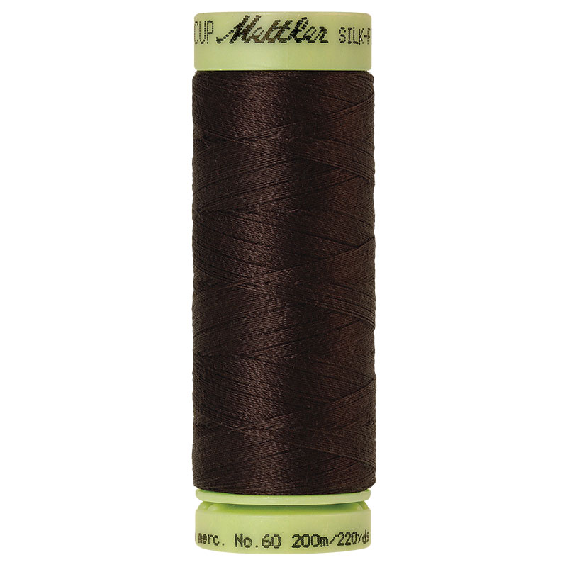 Silk Finish Thread 60wt Black Peppercorn 1382