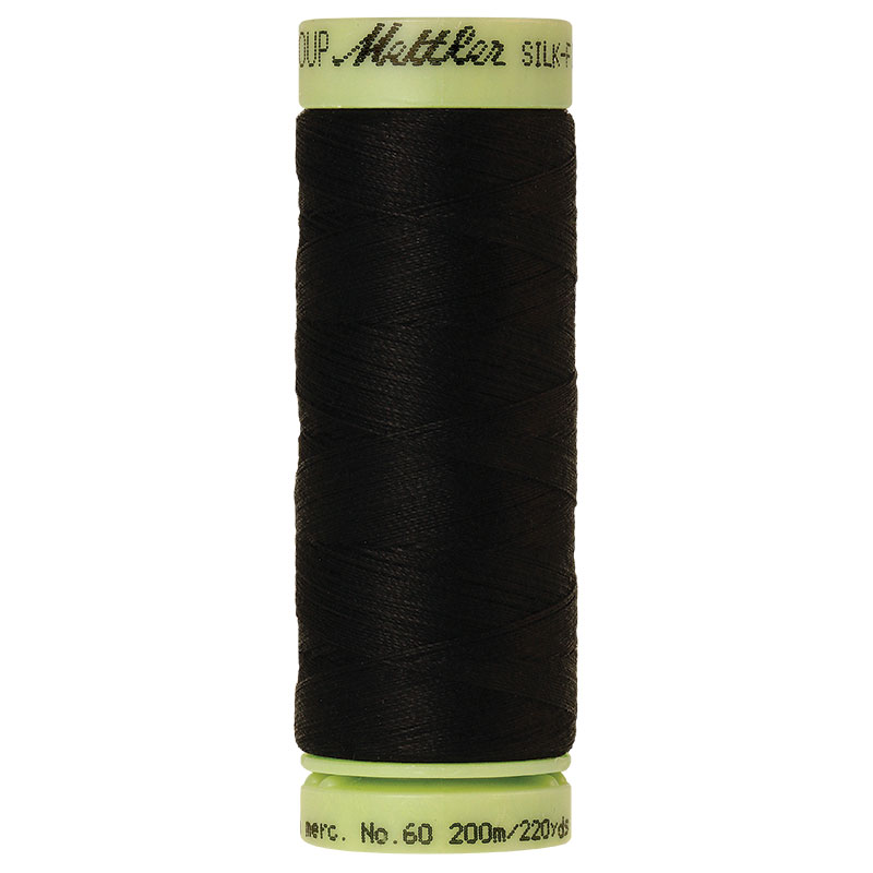 Silk Finish Thread 60wt Black 4000