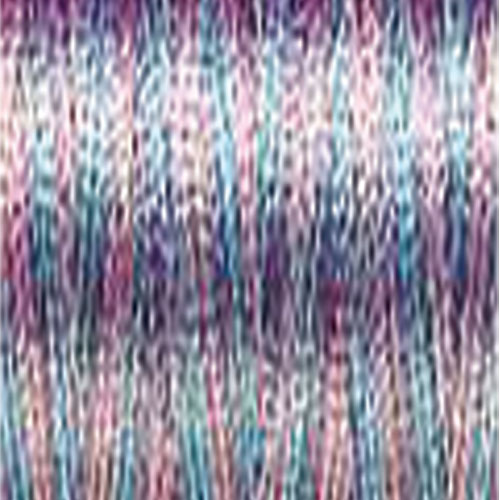 Rayon 30 wt Thread 500yds Turquoise/Coral/Purple 2206