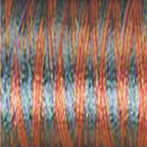 Rayon 30 wt Thread 500yds Peach/Blue/Rust/Green 2241