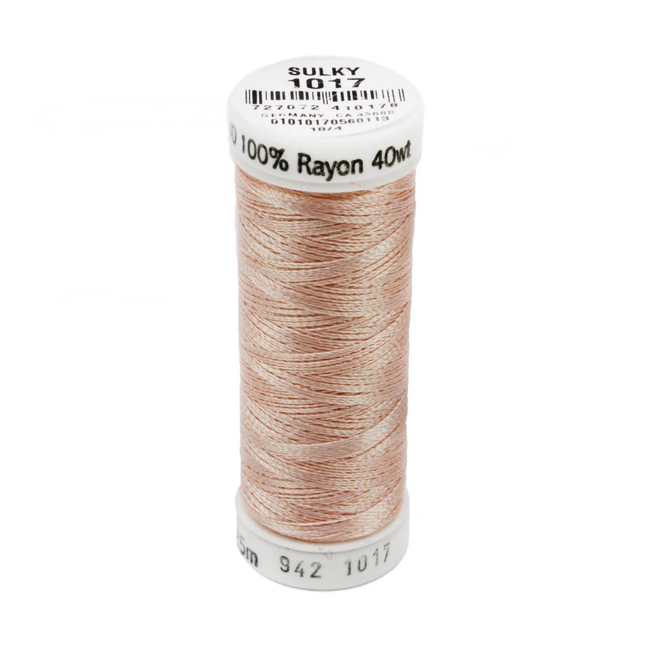 Rayon 40 wt Thread 250yds Pastel Peach 1017