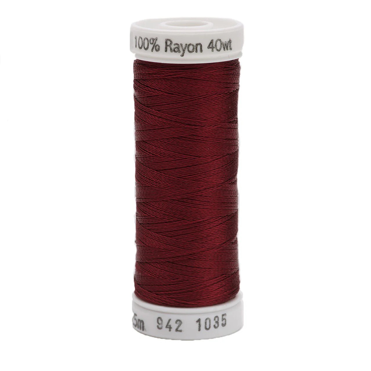 Rayon 40 wt Thread 250yds Dark Burgundy 1035