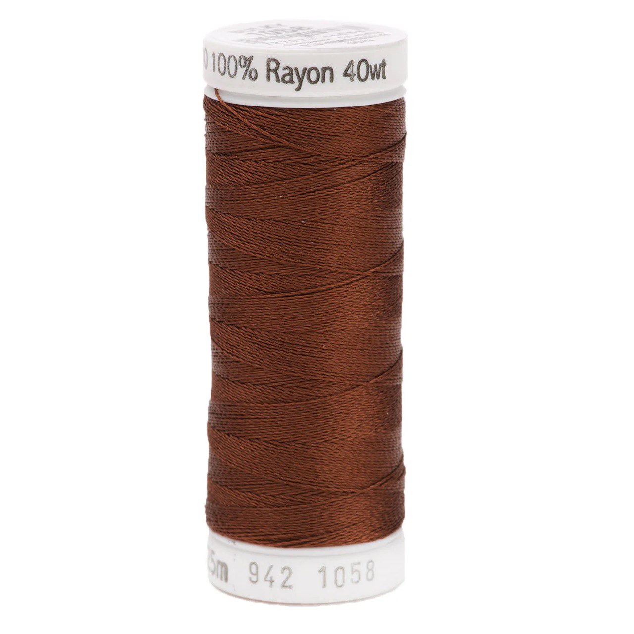 Rayon 40 wt Thread 250yds Tawny Brown 1058