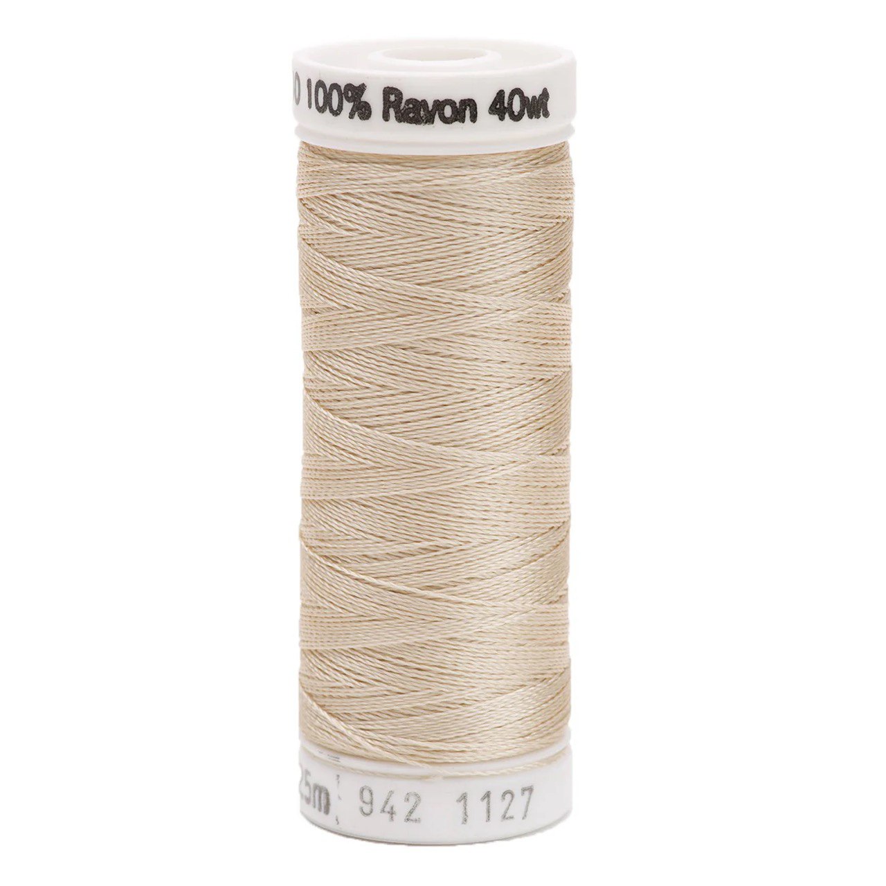 Rayon 40 wt Thread 250yds Medium Ecru 1127