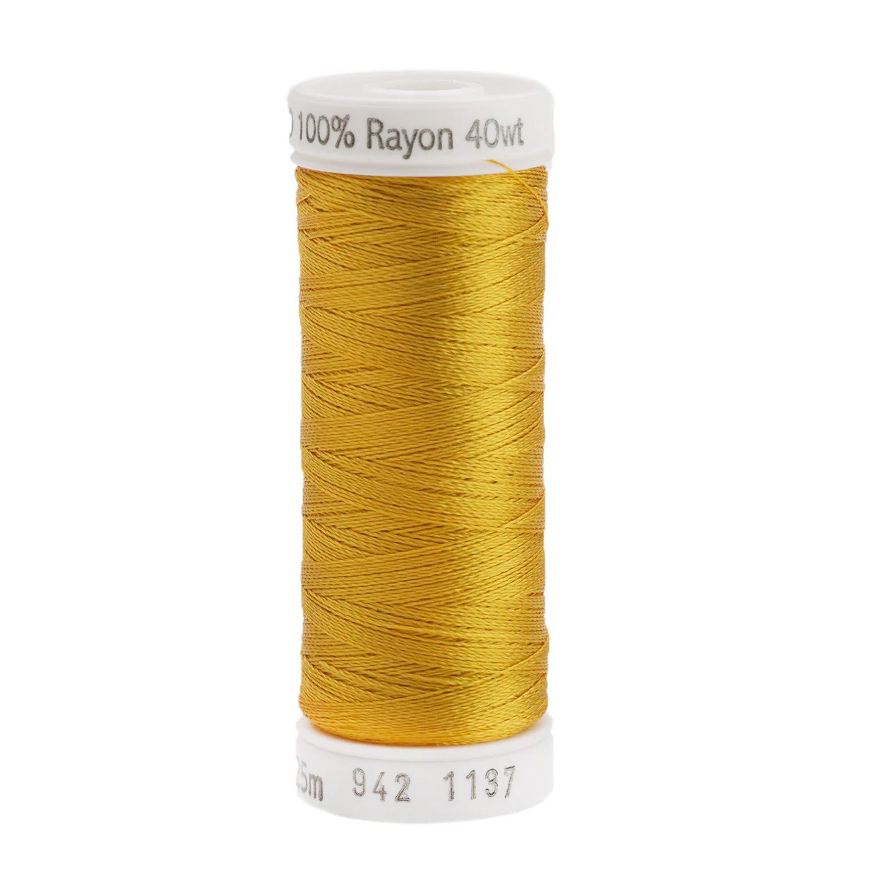 Rayon 40 wt Thread 250yds Yellow Orange 1137