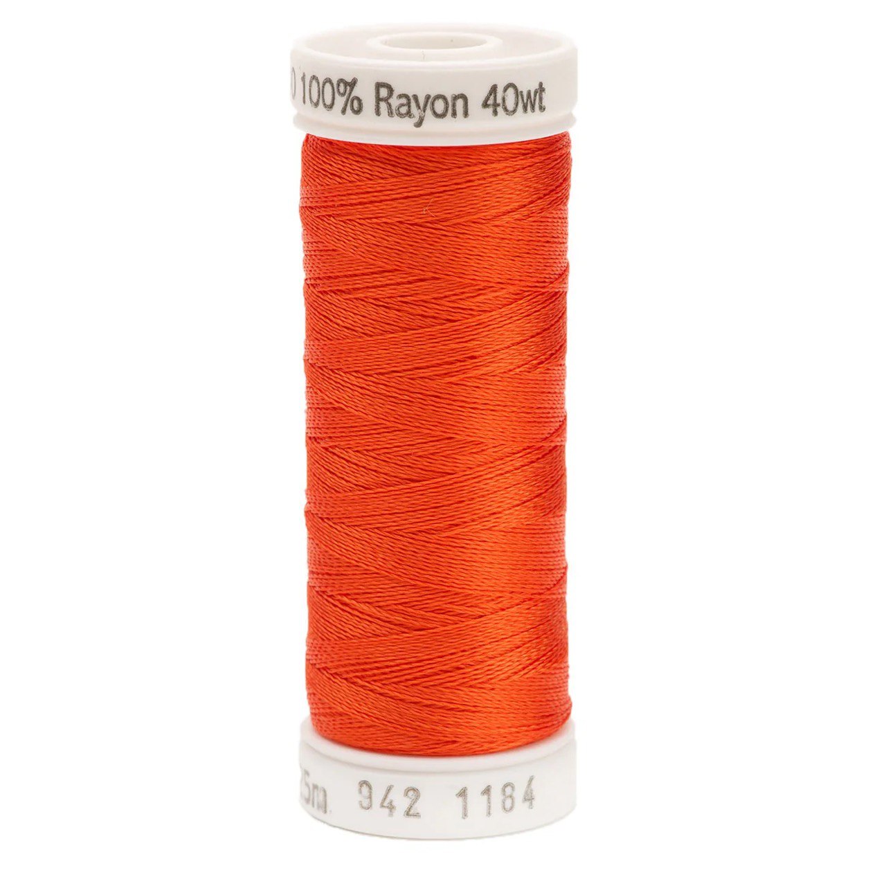 Rayon 40 wt Thread 250yds Orange Red1184