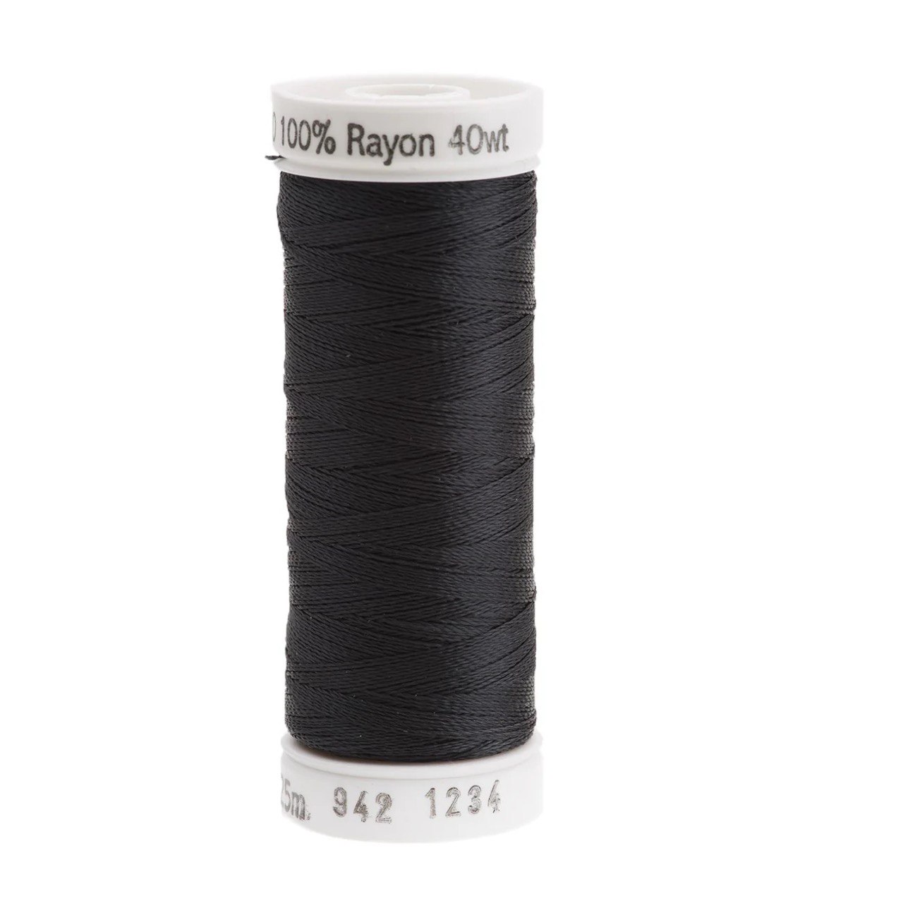 Rayon 40 wt Thread 250yds Almost Black 1234