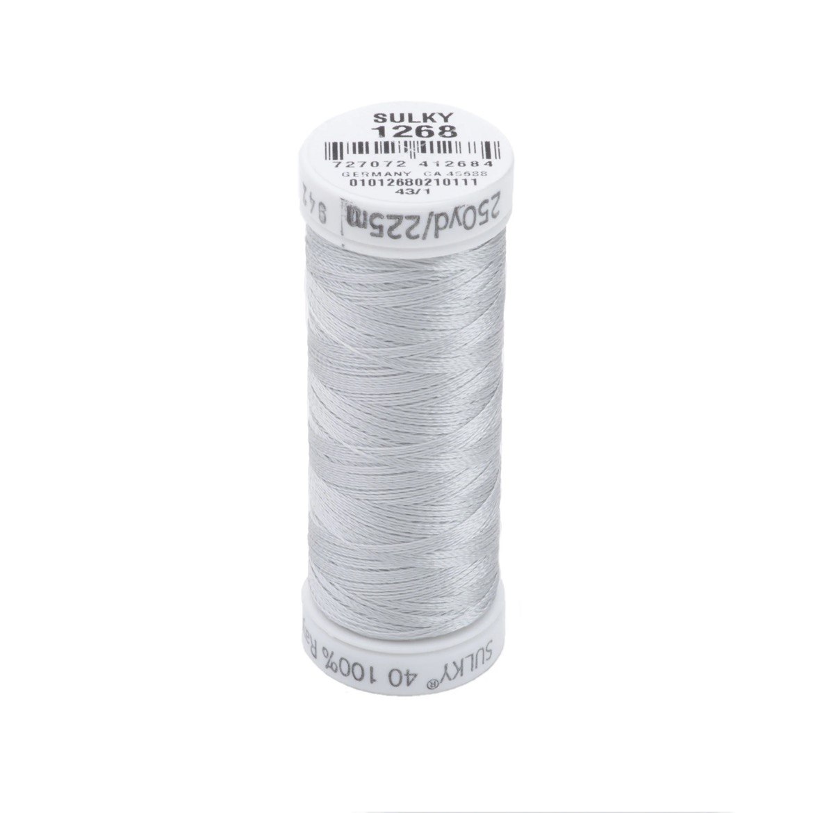 Rayon 40 wt Thread 250yds Light Gray Khaki 1268