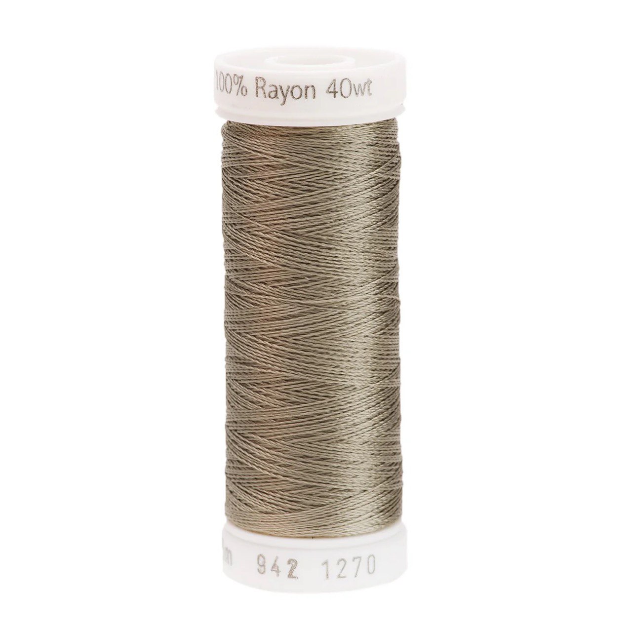 Rayon 40wt Thread 250yd Dark Gray Khaki 1270