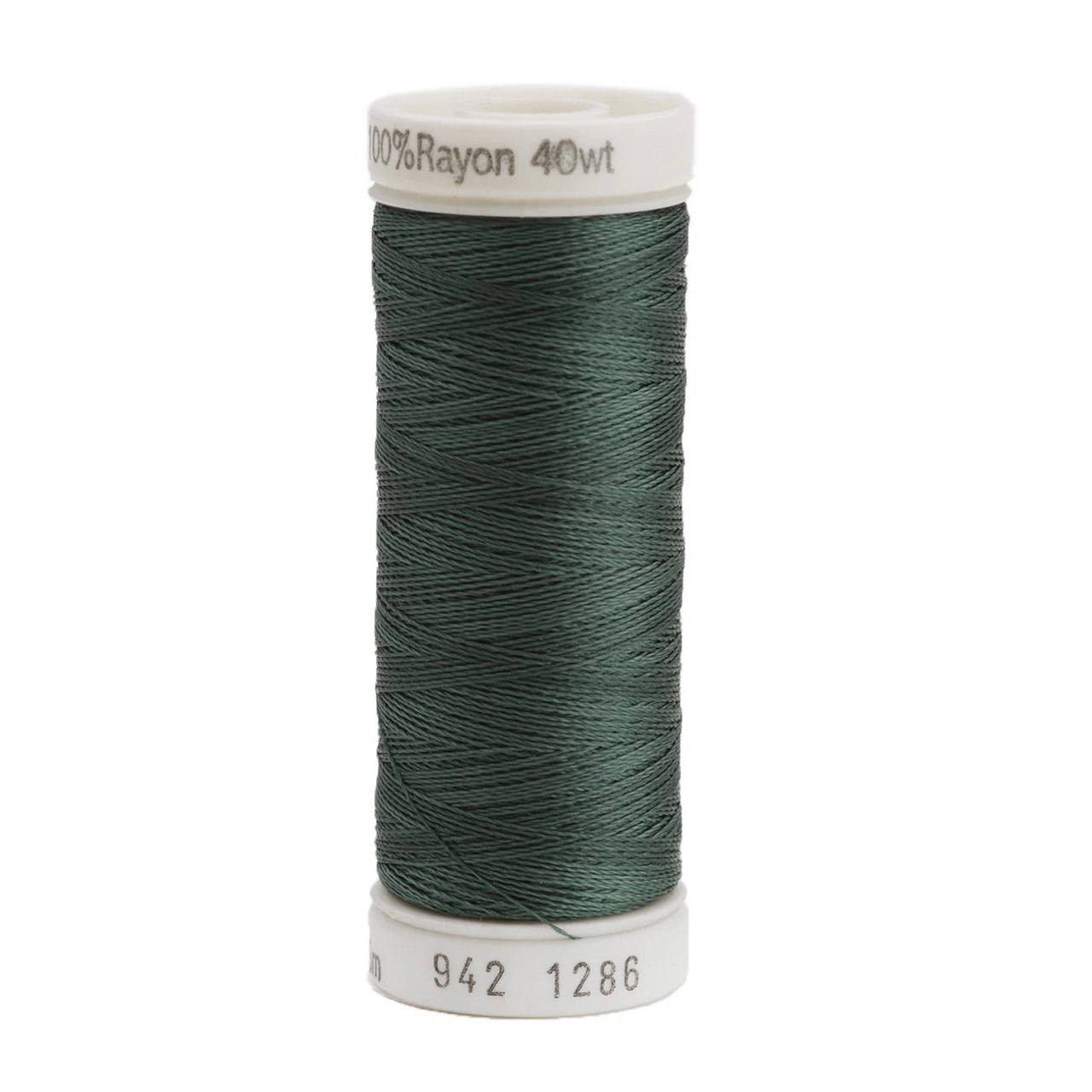 Rayon 40 wt Thread 250yds Dark French Green 1286