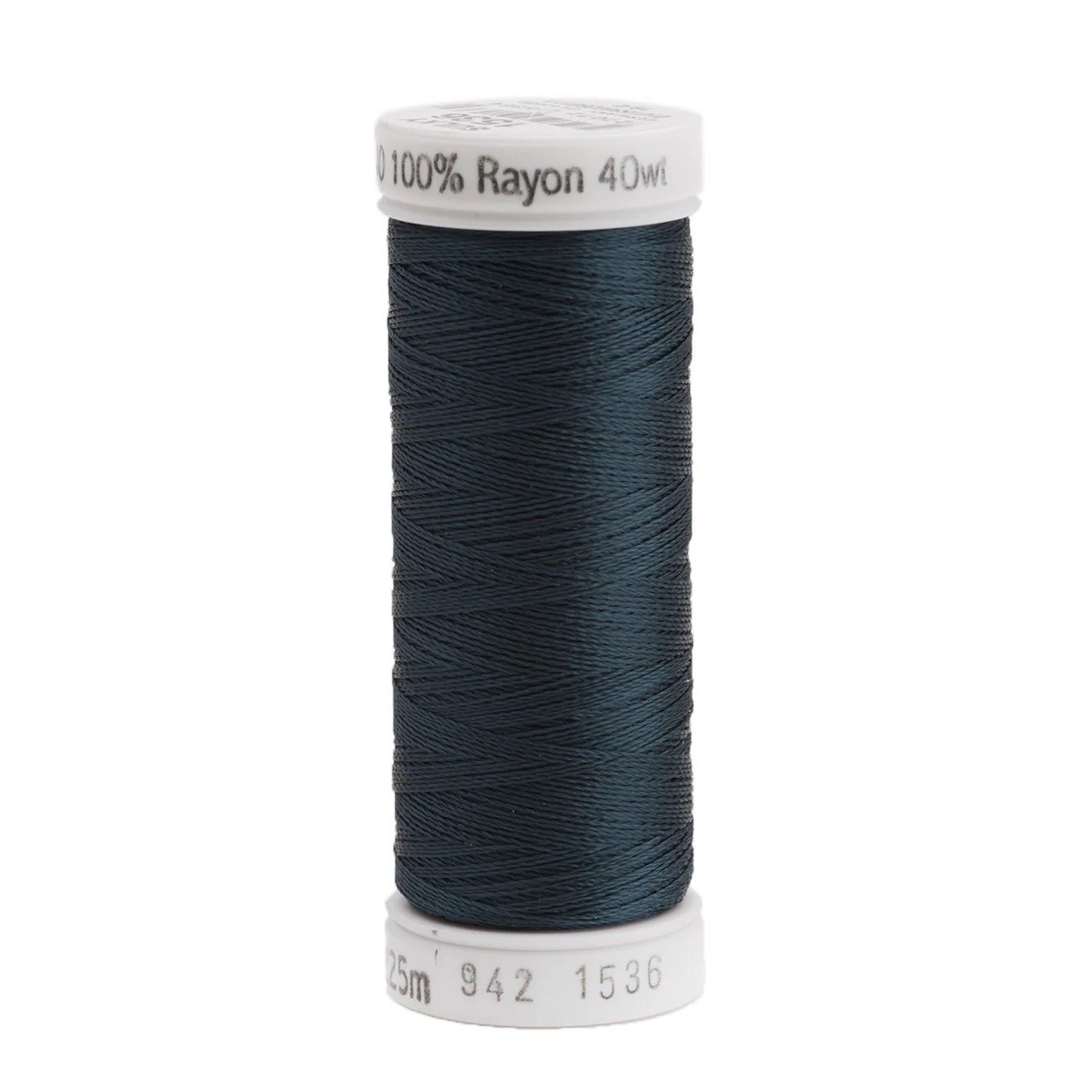 Rayon 40 wt Thread 250yds Midnight Teal 1536