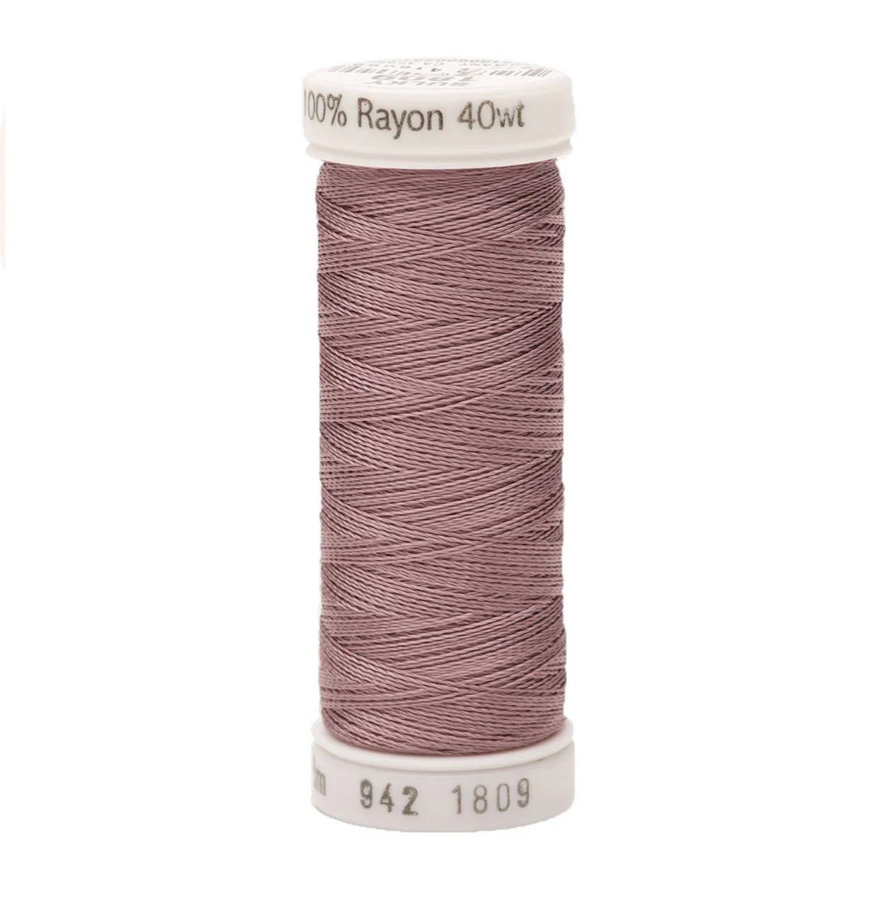 Rayon 40wt Thread 250yd Iced Mauve Purple 1809