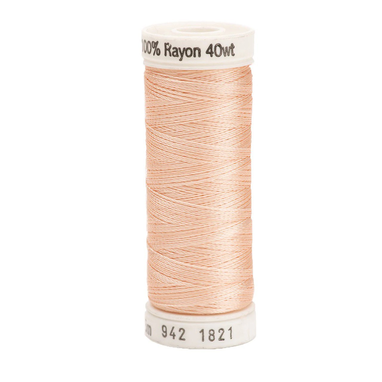 Rayon 40wt Thread 250yds Creamy Peach 1821