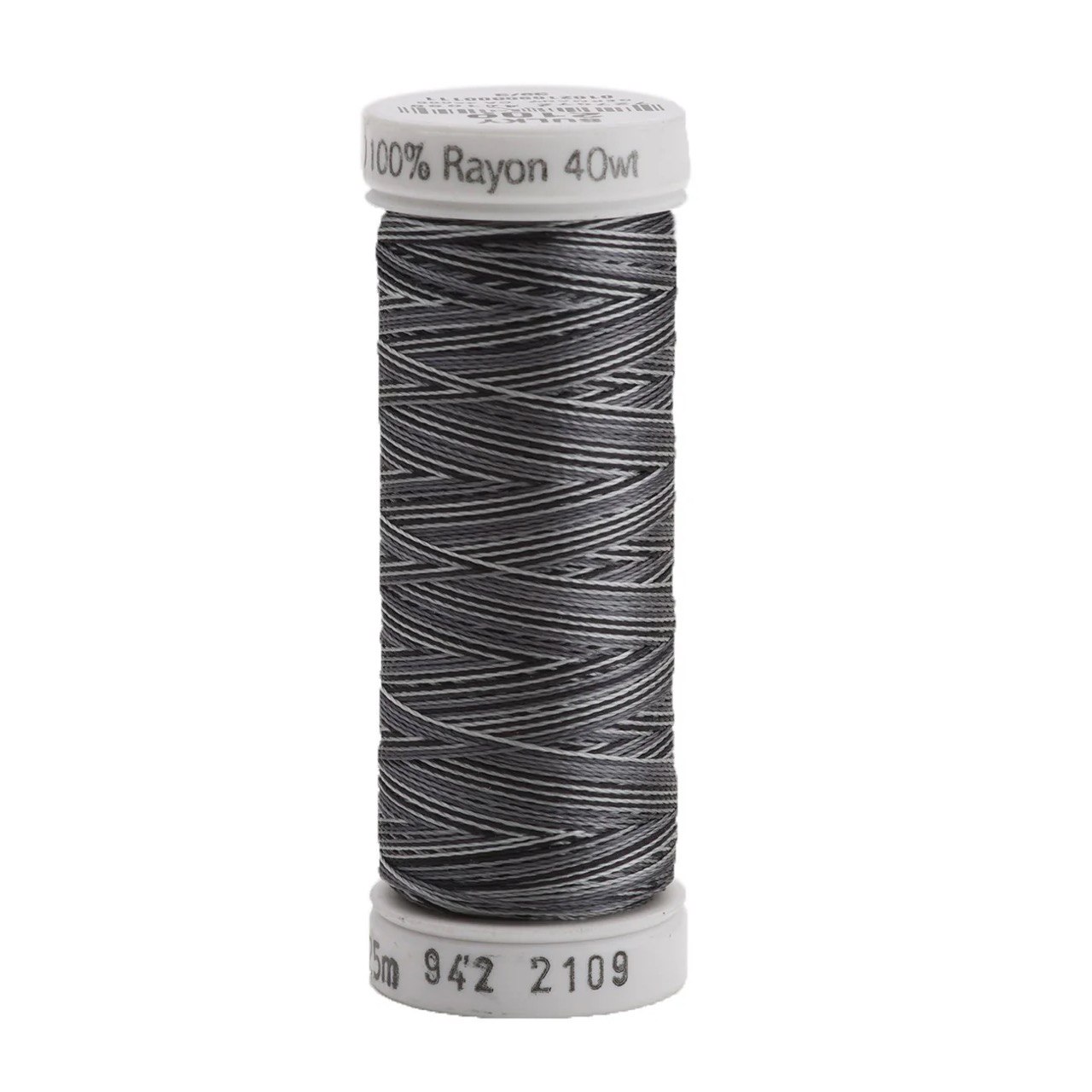 Rayon 40 wt Thread 250yds Grays/Blacks 2109