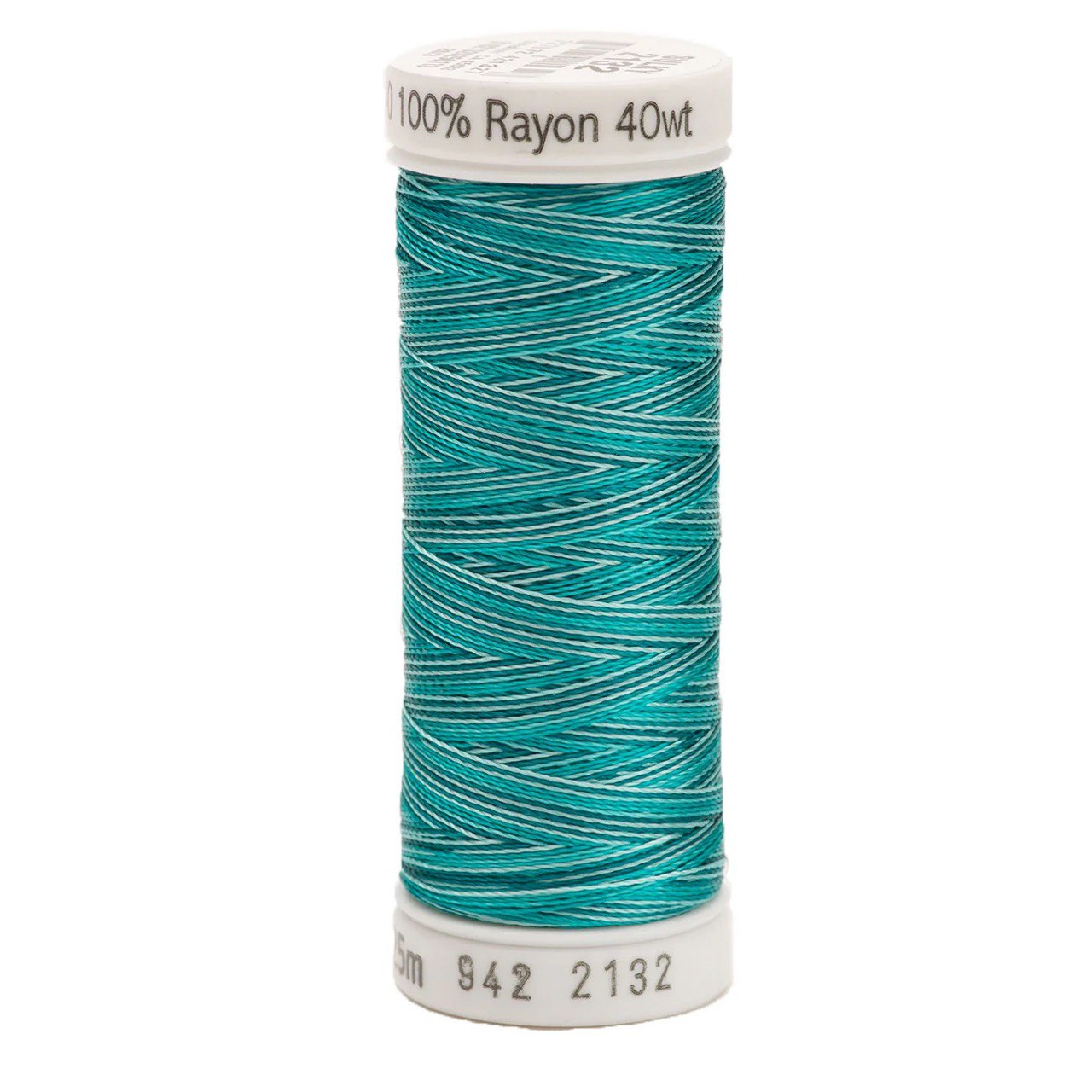 Rayon 40wt Thread 250yd Aqua Teals 2132