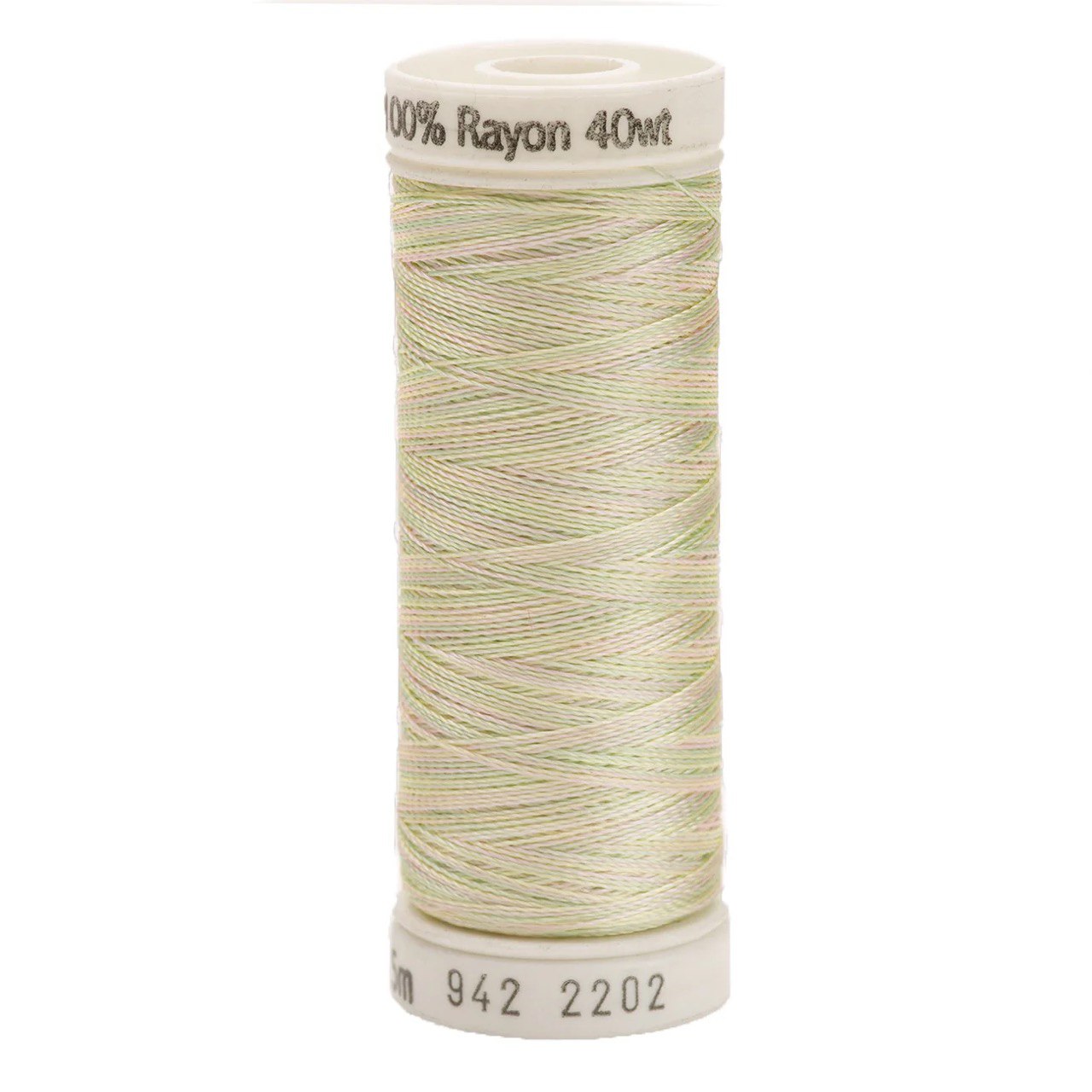 Rayon 40wt Thread 250yd Mint Green/Pink 2202
