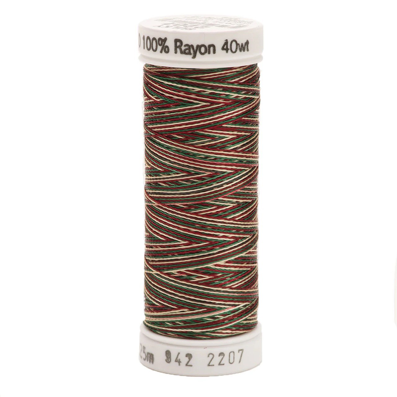 Rayon 40 wt Thread 250yds Green/Burgundy/Tan 2207
