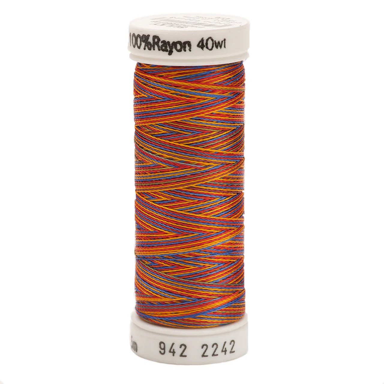 Rayon 40wt Thread 250yd Red/Gold/Blue 2242