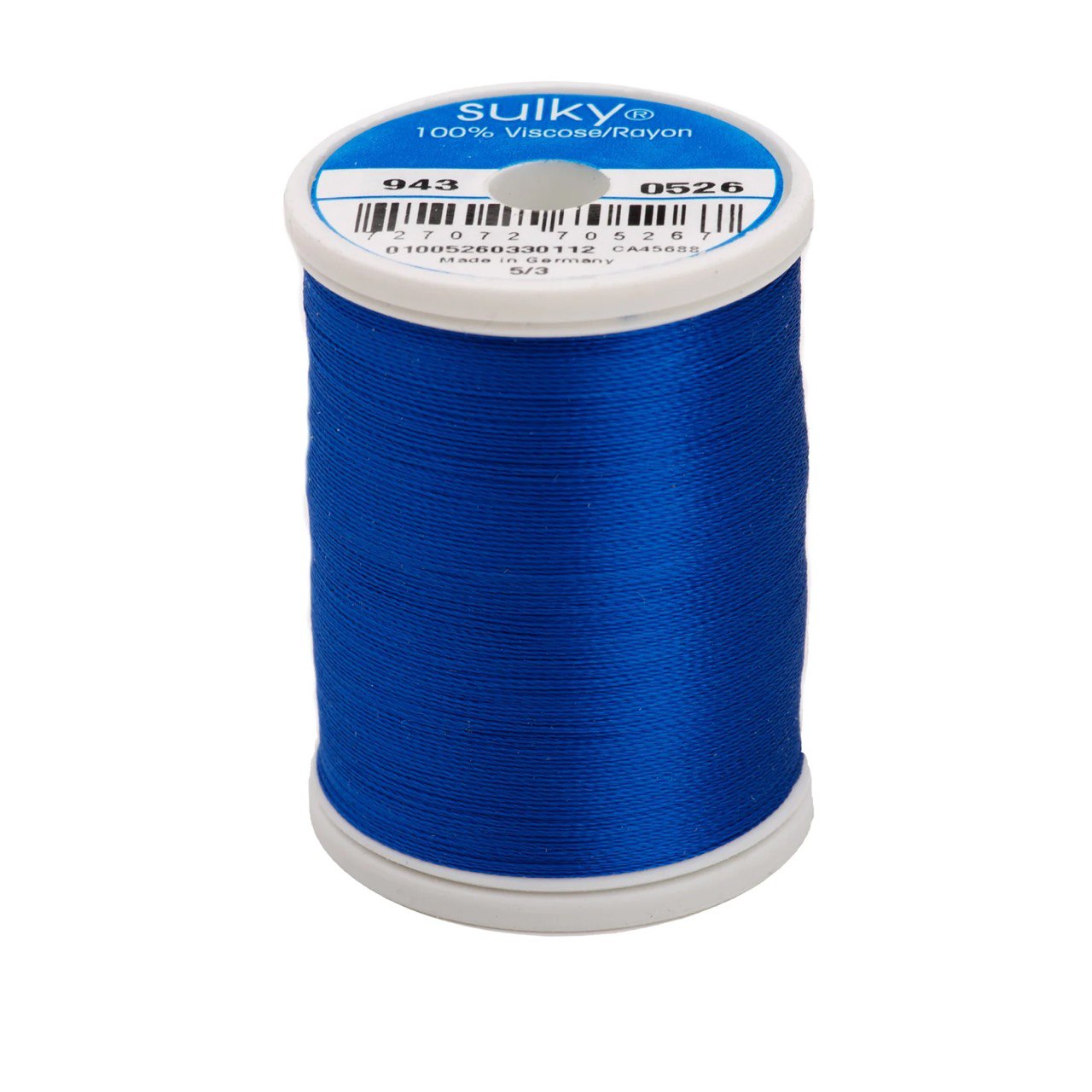 Rayon 40 wt Thread 850yds Cobalt Blue 0526