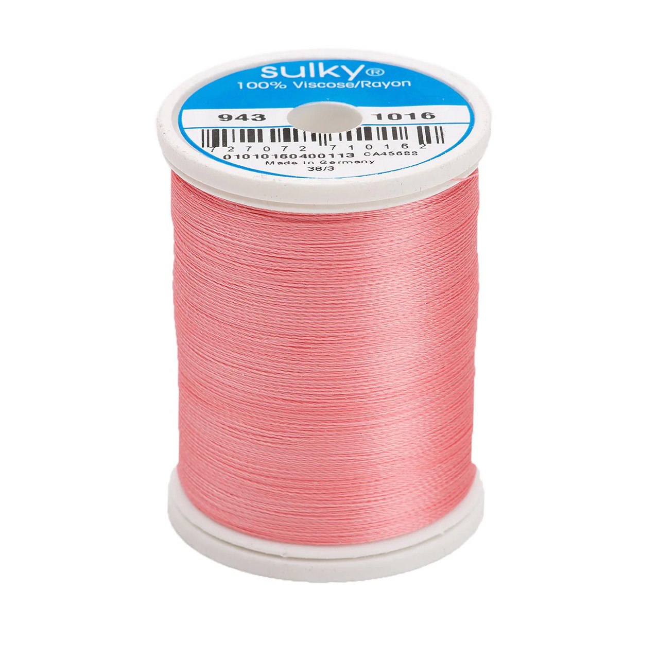 Rayon 40 wt Thread 850yds Pastel Coral 1016