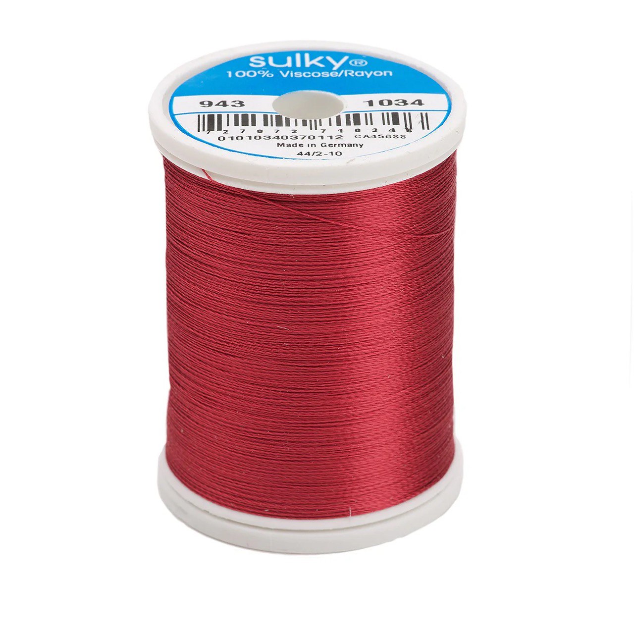 Rayon 40 wt Thread 850yds Burgundy 1034