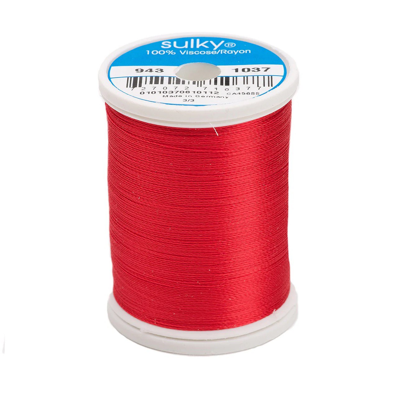 Rayon 40 wt Thread 850yds Light Red 1037