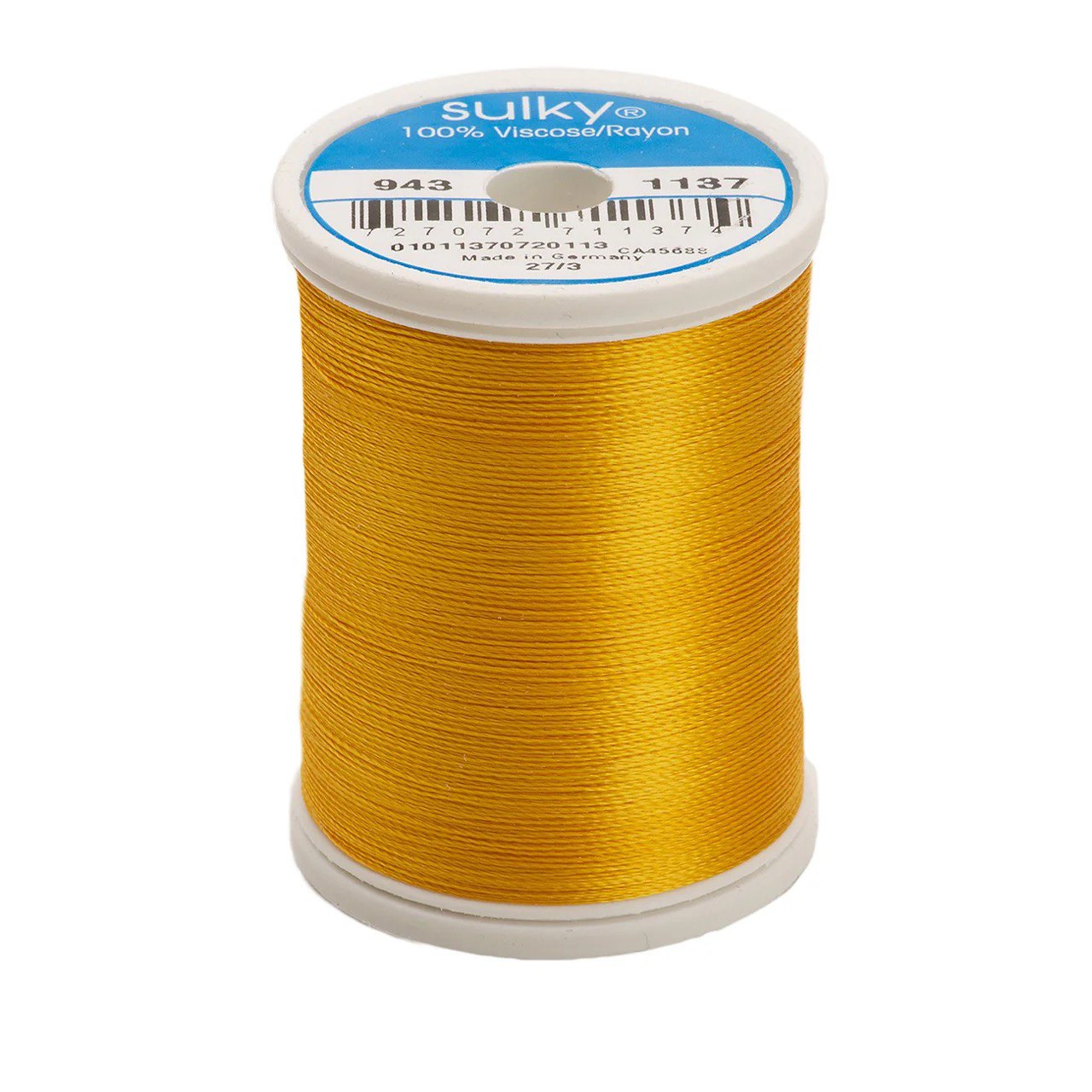 Rayon 40 wt Thread 850yds Yellow Orange 1137