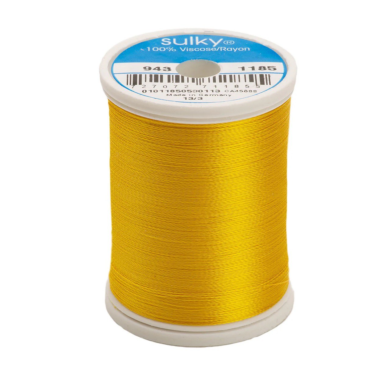 Rayon 40 wt Thread 850yds Golden Yellow 1185