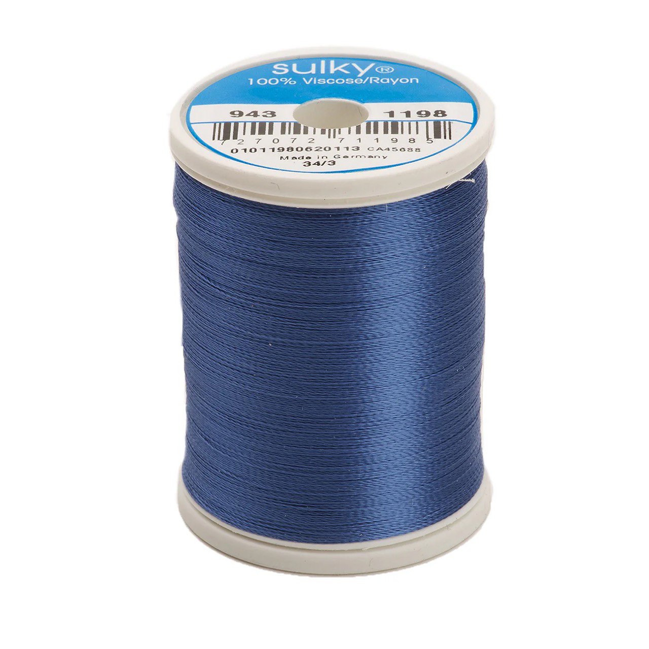 Rayon 40 wt Thread 850yds Dusty Navy 1198
