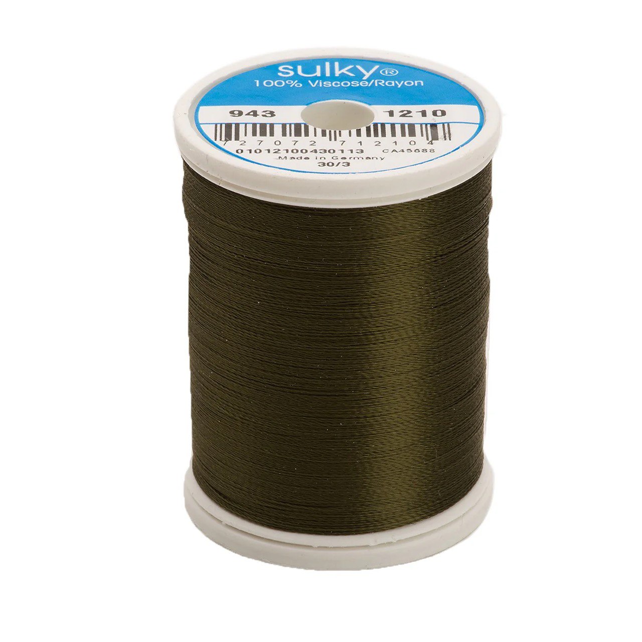 Rayon 40 wt Thread 850yds Dark Army Green 1210