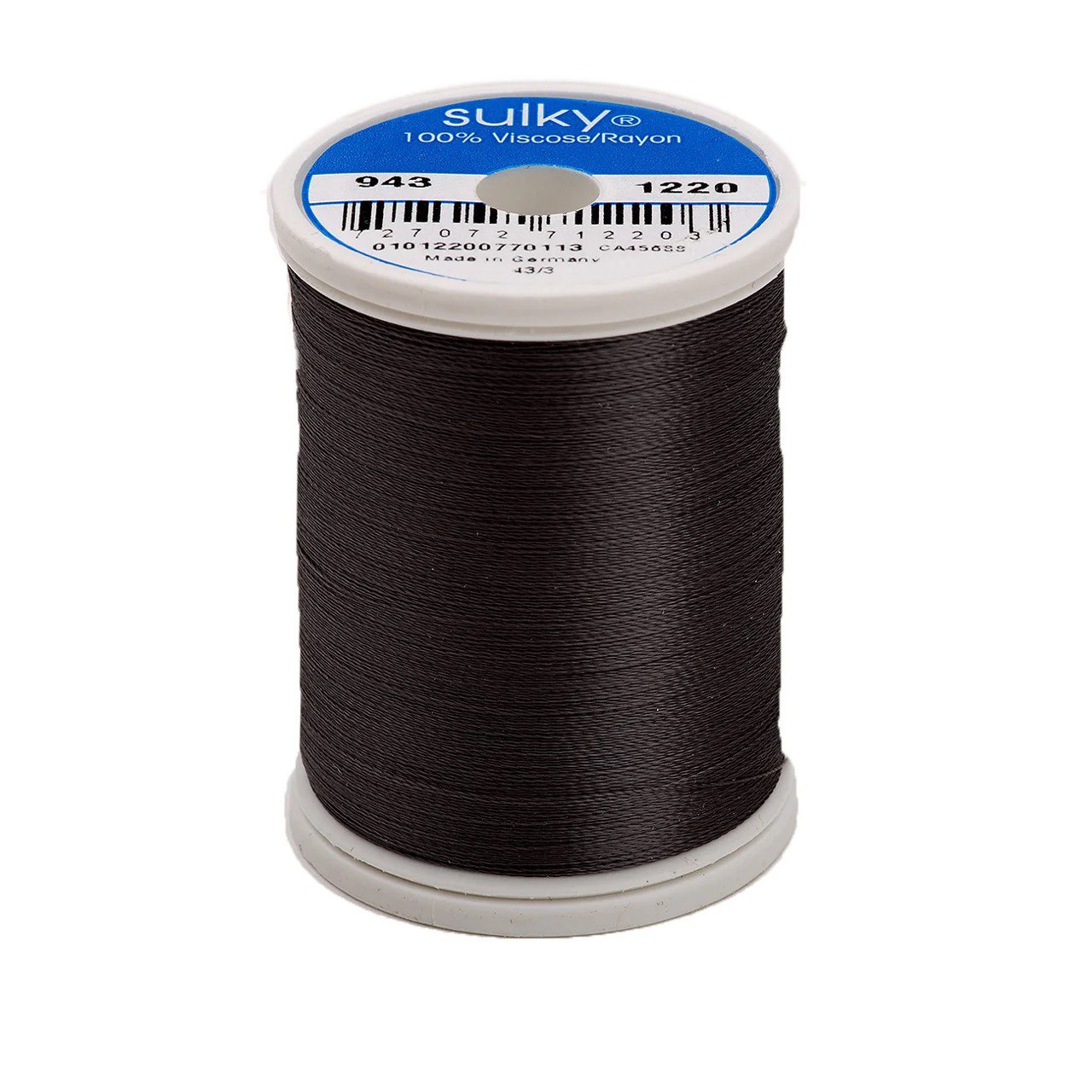 Rayon 40 wt Thread 850yds Charcoal Gray 1220