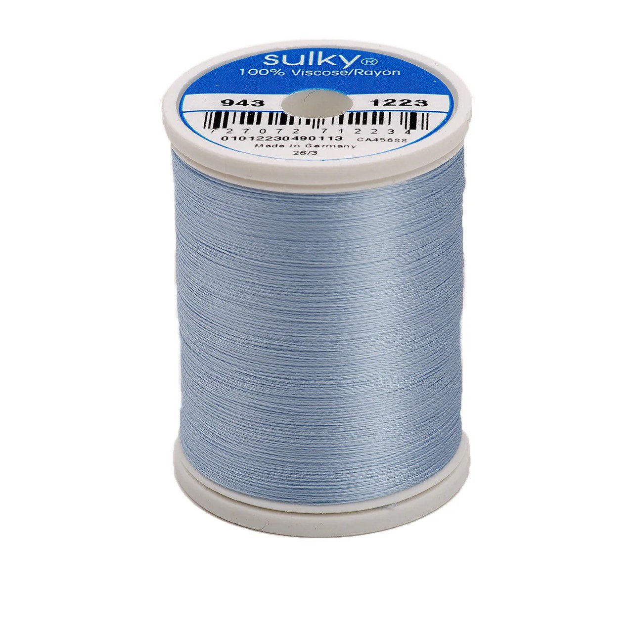Rayon 40 wt Thread 850yds Baby Blue 1223