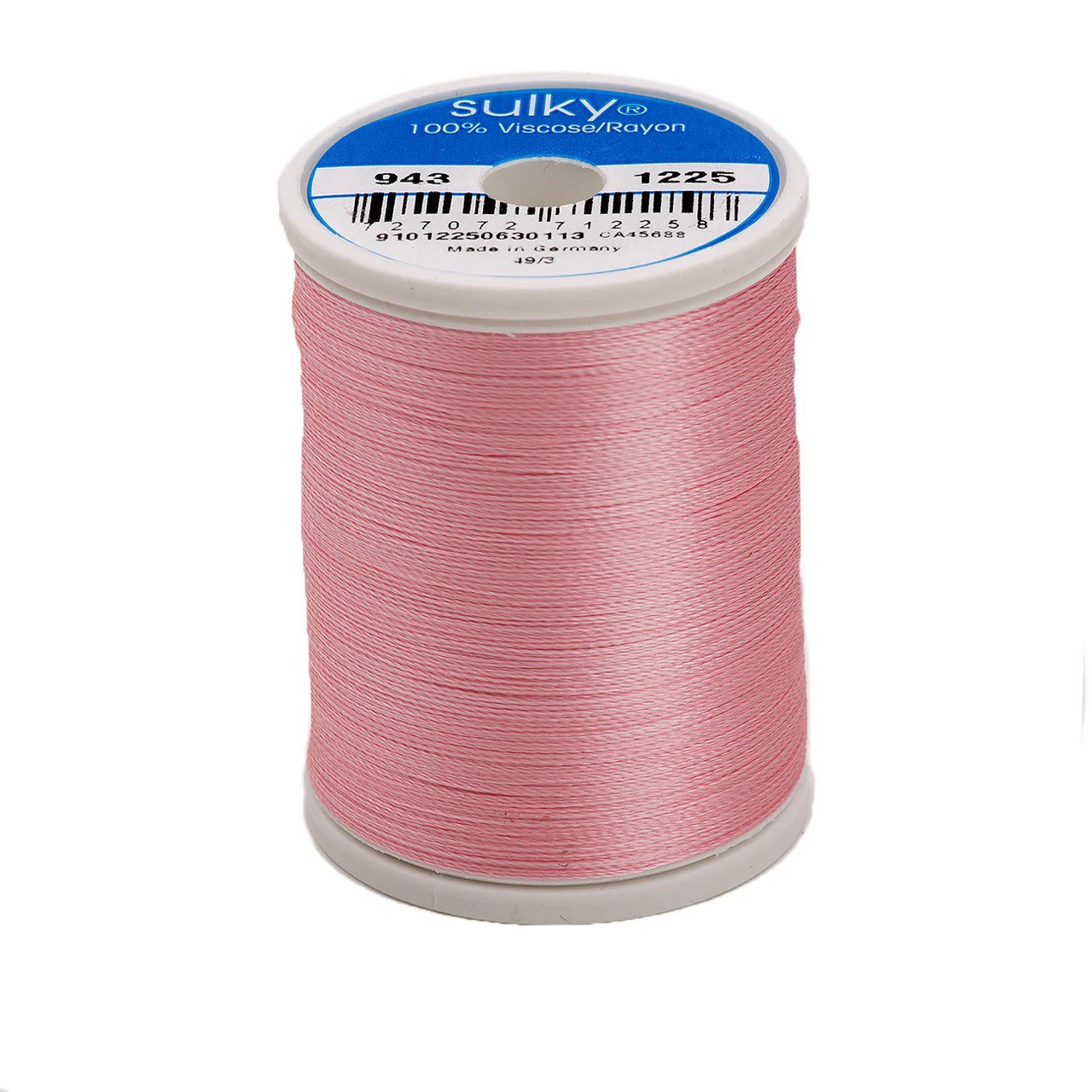 Rayon 40 wt Thread 850yds Pastel Pink 1225