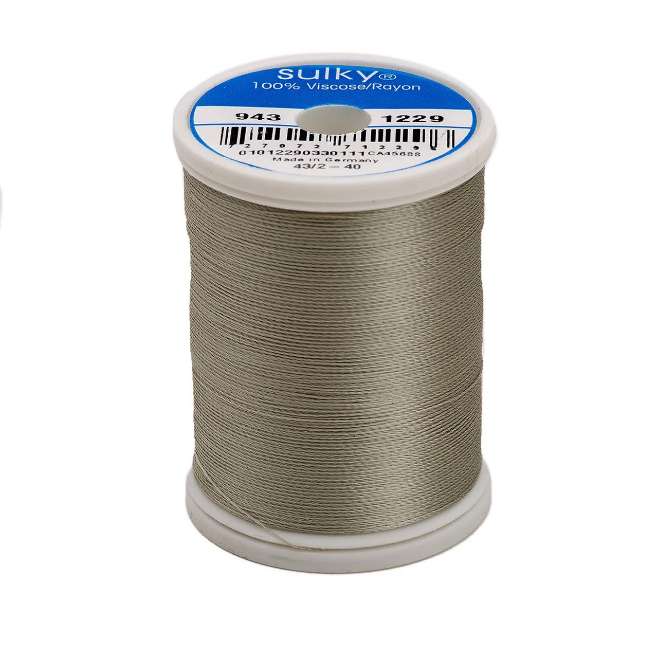Rayon 40 wt Thread 850yds Light Putty 1229