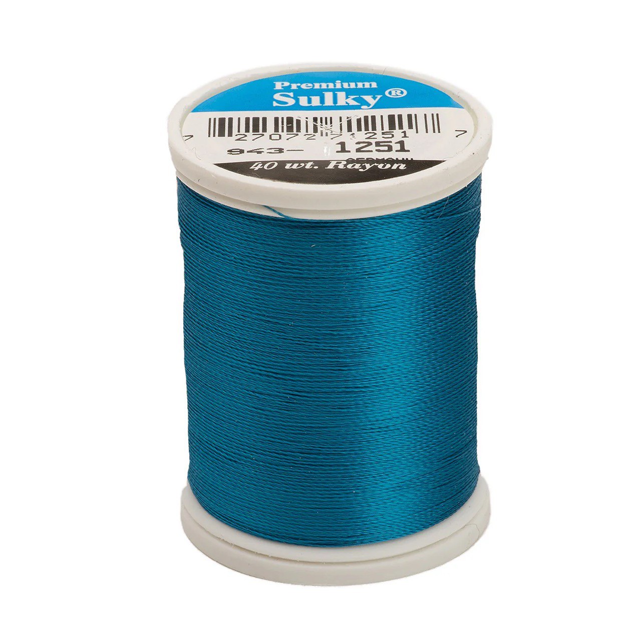 Rayon 40 wt Thread 850yds Bright Turquoise 1251