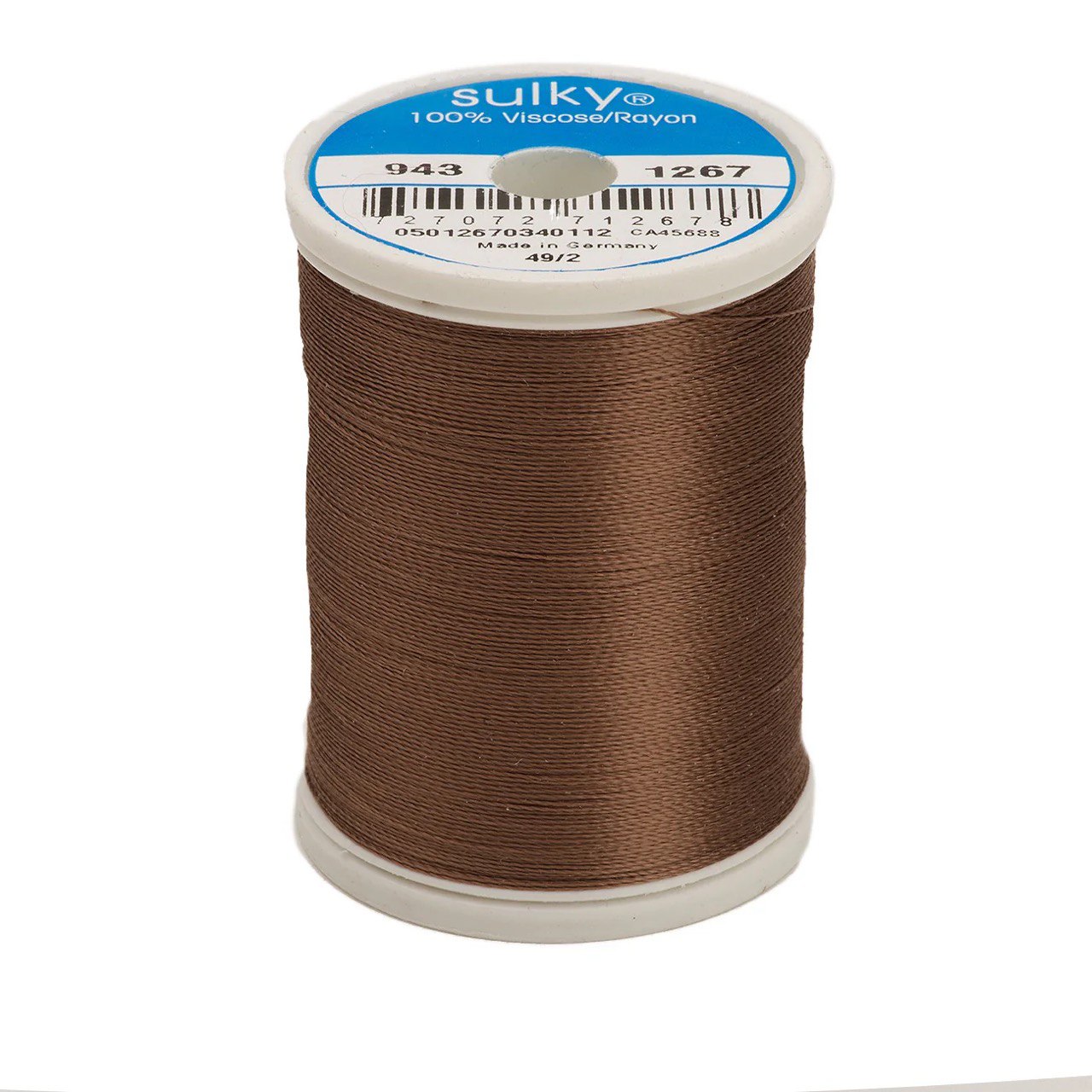 Rayon 40 wt Thread 850yds Mink Brown 1267