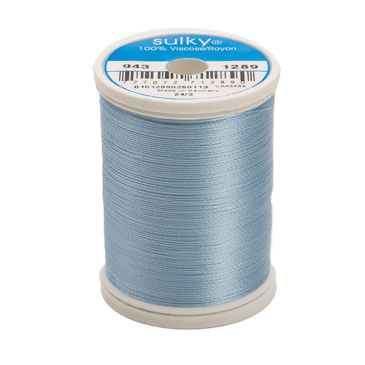 Rayon 40 wt Thread 850yds Ice Blue 1289