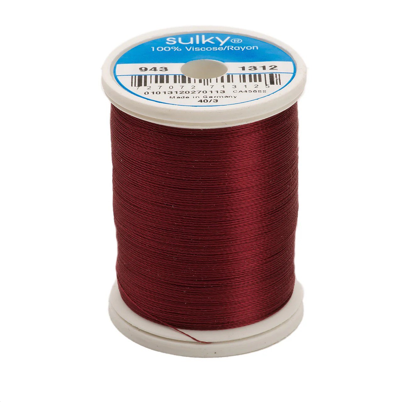 Rayon 40 wt Thread 850yds Wine 1312