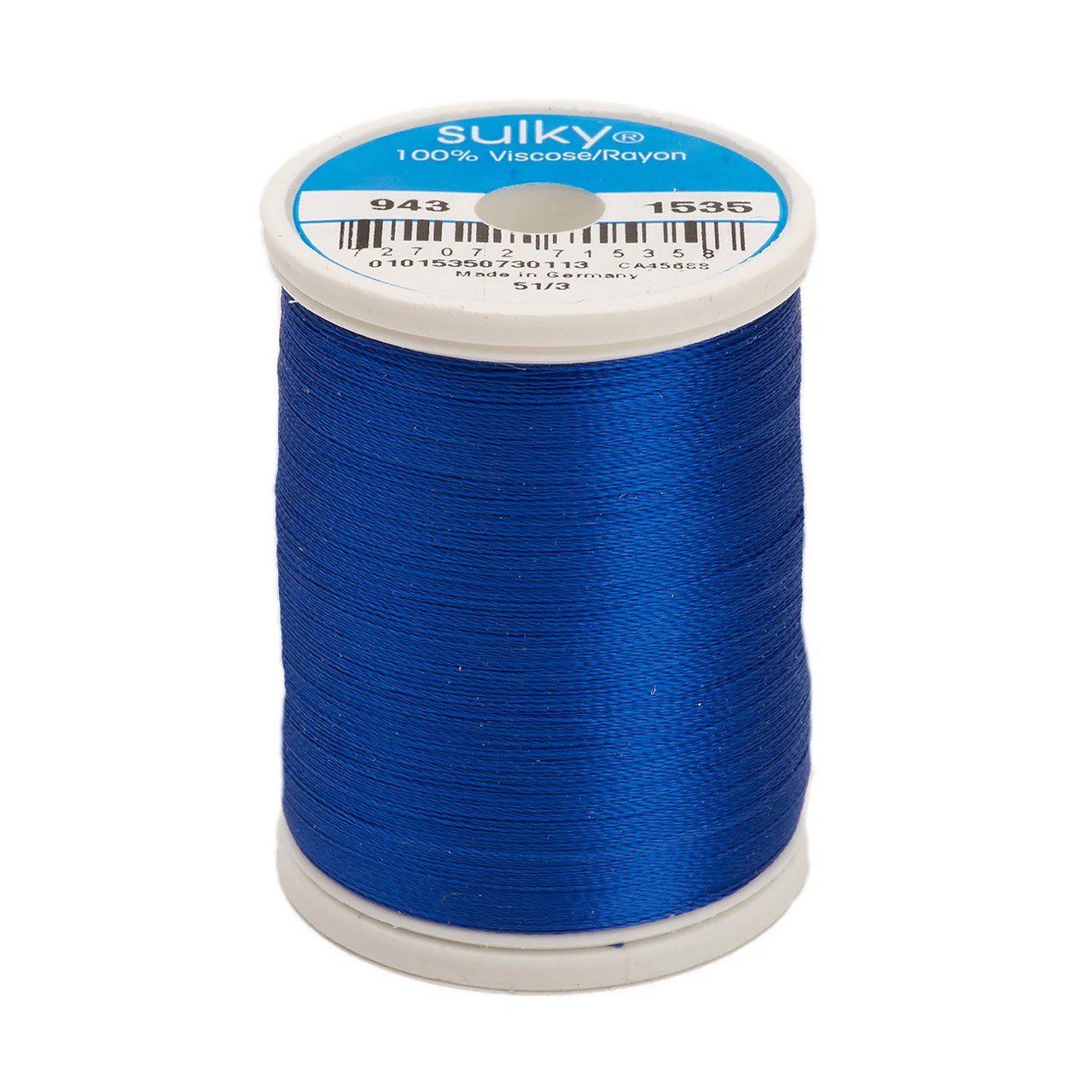Rayon 40 wt Thread 850yds Team Blue 1535