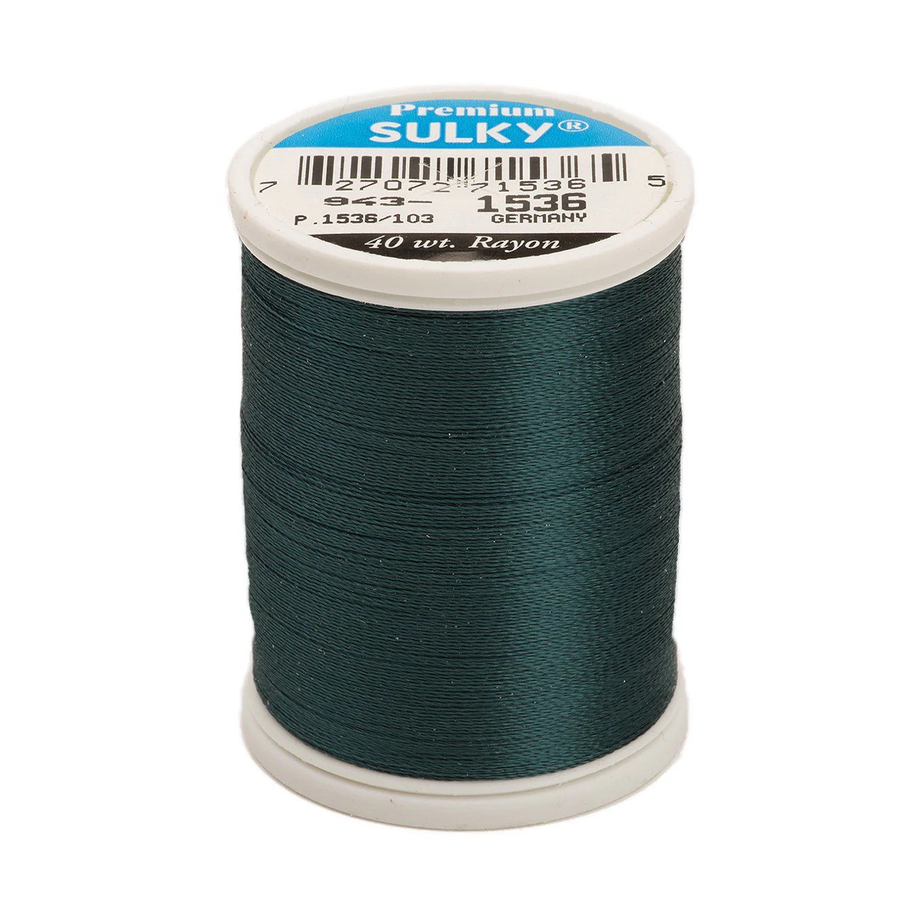 Rayon 40 wt Thread 850yds Midnight Teal 1536