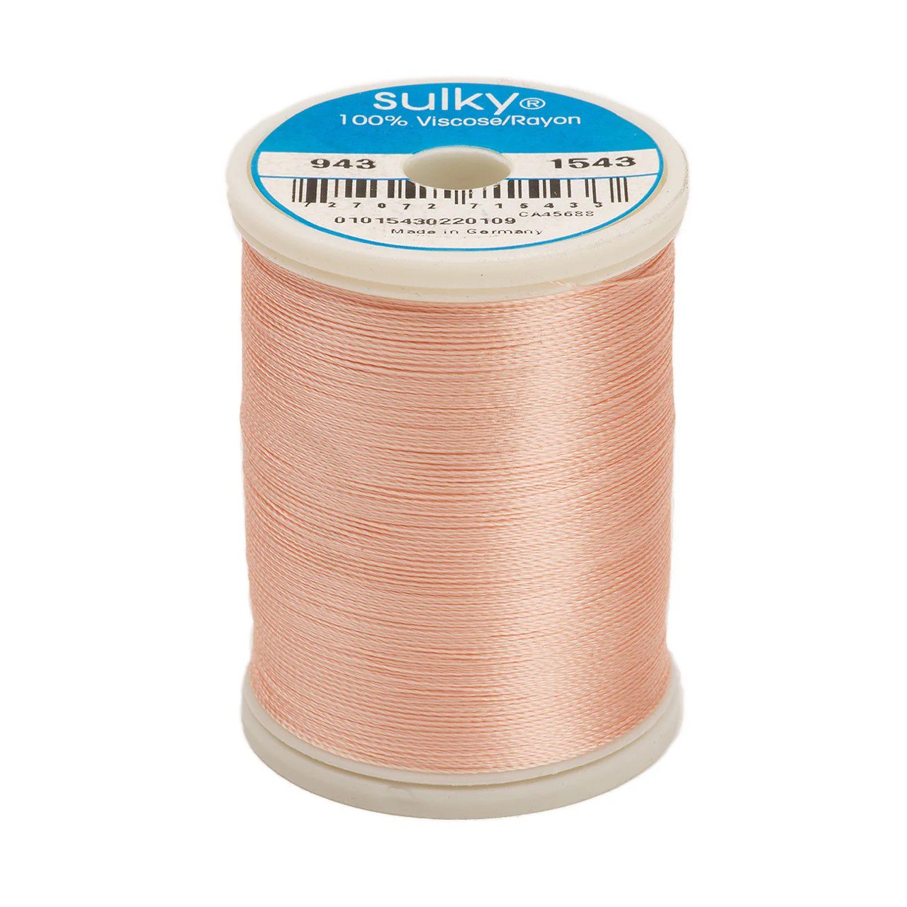 Rayon 40 wt Thread 850yds Peach Fluff 1543