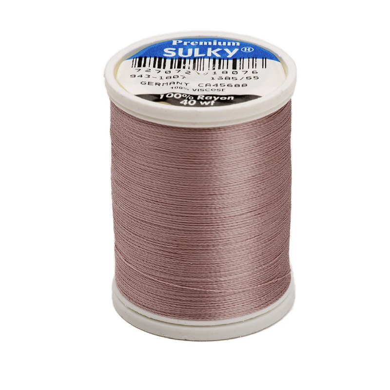 Rayon 40wt Thread 850yds Soft Heather 1807